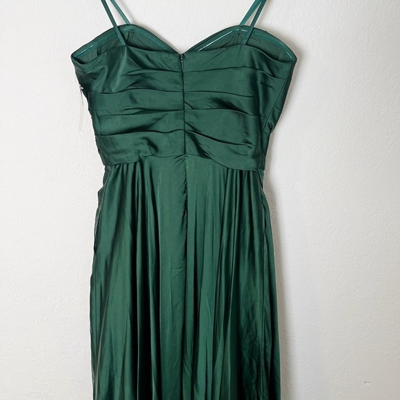 La Femme Strapless Slit Satin Ballgown - Picture 5 of 10